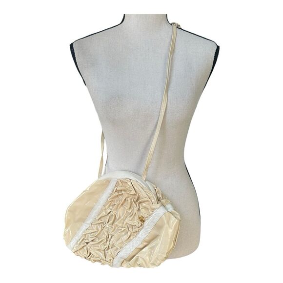 VTG Carlo Fiori Matelassé Handbag Italy Genuine Reptile Leather Original Tags - Picture 3 of 16